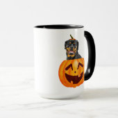 Rottweiler Halloween café Mug (Devant droit)