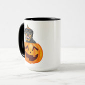 Rottweiler Halloween café Mug (Devant gauche)