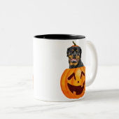 Rottweiler Halloween café Mug (Devant droit)