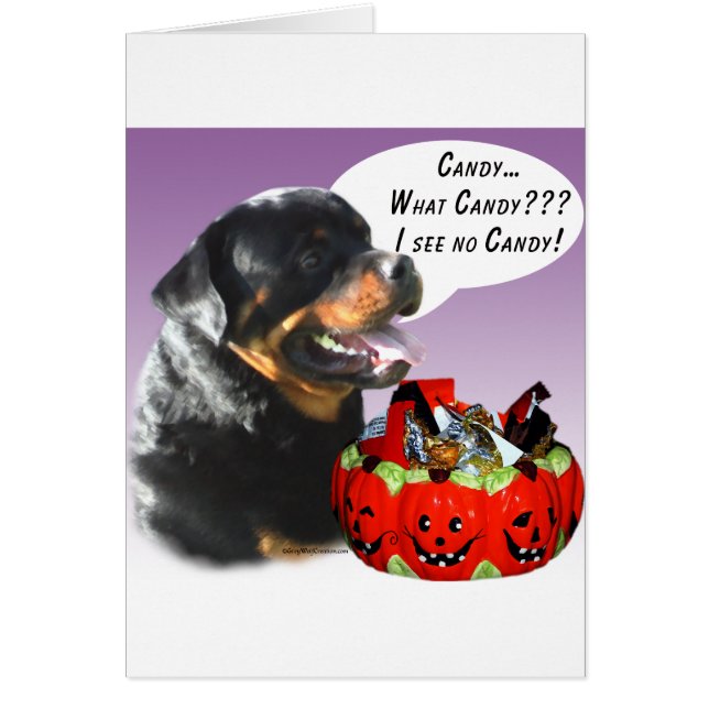 Rottweiler Halloween Candy (Devant)