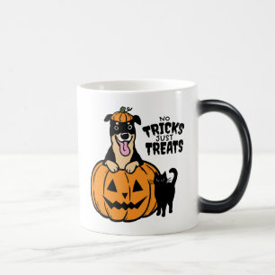 Rottweiler Halloween Geen Tricks Alleen Treats Magische Mok