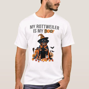 Rottweiler Halloween-kostuum Mijn Rottweiler is m T-shirt