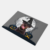 Rottweiler Halloween Pumpkin Patch Deurmat (Schuin)