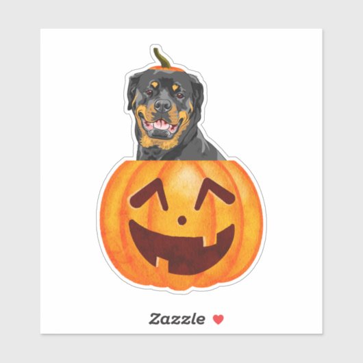 Rottweiler Halloween Sticker (Vel)
