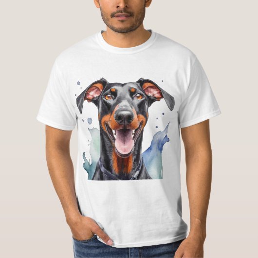 Rottweiler Happy Face Dog T-shirt (Voorkant)