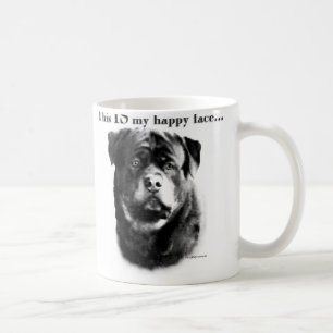 Rottweiler Happy Face Koffiemok