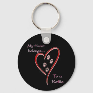 Rottweiler Heart behoort Sleutelhanger