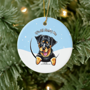 Rottweiler heeft alles over mij. keramisch ornament