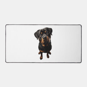 Rottweiler hond bureaumat