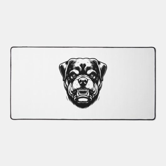 Rottweiler hond bureaumat (Voorkant)