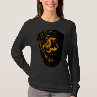 Rottweiler Hond Hand getrokken Stijl T-shirt