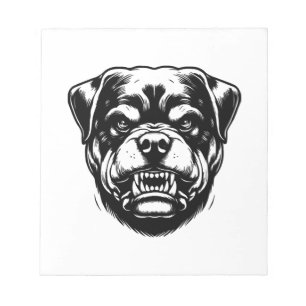 Rottweiler hond notitieblok