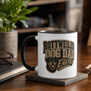 Rottweiler Hond Papa Energie Mok