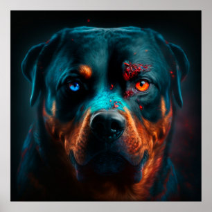 Rottweiler hond poster