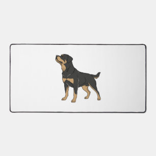 Rottweiler hond, Rottweiler hond staand Bureaumat