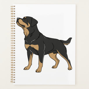 Rottweiler hond, Rottweiler hond staand Planner
