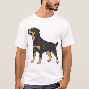 Rottweiler-hond, Rottweiler-hond staand T-shirt