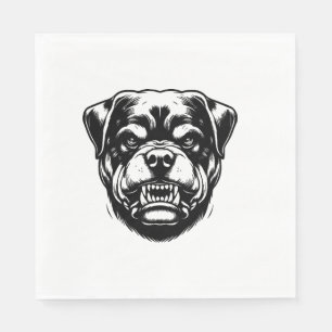 Rottweiler hond servet