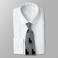 Rottweiler Hond Silhouetten Patroon Zwart en Grijs