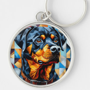 Rottweiler hond sleutelhanger