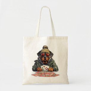 Rottweiler Hond Speelkaarten Tote Bag