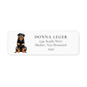 Rottweiler Hondenadres Etiket (Voorkant)