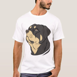 Rottweiler-hondenkunst T-shirt
