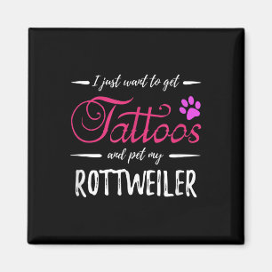 Rottweiler Hondenliefhebber Tattoo Funny Dog Mom G Magneet