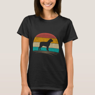 Rottweiler Hondenshirt Retro 70s Silhouet T-shirt