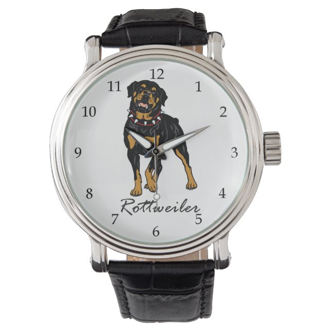 rottweiler horloge (Voorkant)