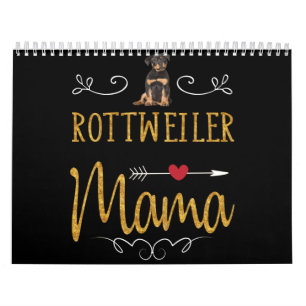 Rottweiler houdt van mama kalender