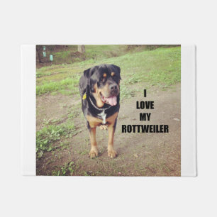 rottweiler houdt van pic tan deurmat
