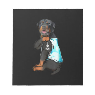 Rottweiler I Love Mam Tattoo Notitieblok