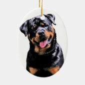Rottweiler Keramisch Ornament (Achterkant)
