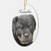 Rottweiler Keramisch Ornament (Links)