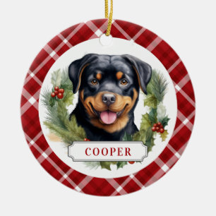Rottweiler Keramische Cirkel Ornament