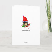 Rottweiler-kerst Feestdagen Kaart (Achterkant)