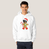 rottweiler kerst hoodie (Voorkant volledig)