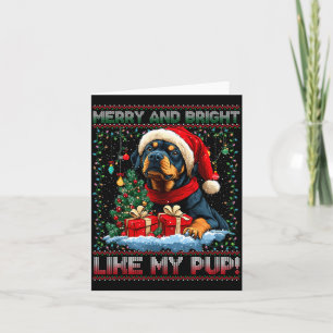 Rottweiler Kerstboom Decoraties Hond Liefhebber Xm Kaart