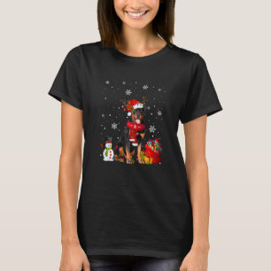 Rottweiler-kerstboomlampjes T-shirt