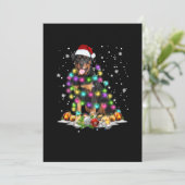 Rottweiler kerstboomverlichting aankondiging (Staand voorkant)