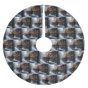 Rottweiler Kerstfeest Seizoen Kerstboom Rok