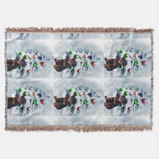 Rottweiler Kerstmis Deken (Voorkant)
