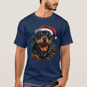 Rottweiler Kerstmis T-shirt