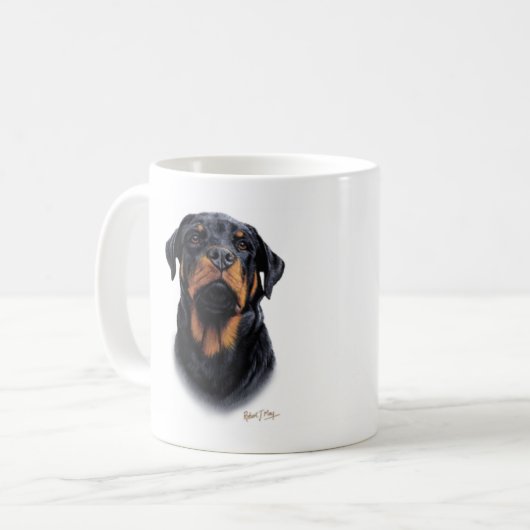 Rottweiler Koffiemok (Voorkant links)