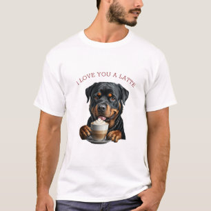 Rottweiler Latte T-shirt