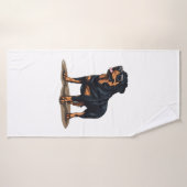 Rottweiler L'Explorateur (Serviette de bain)