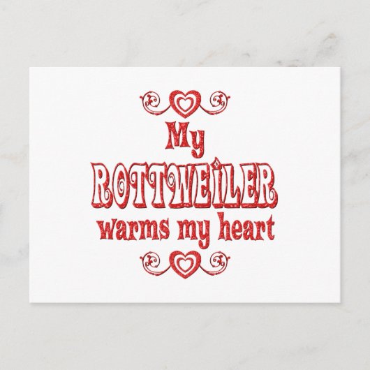 ROTTWEILER Love Briefkaart (Voorkant)