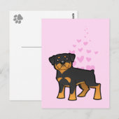 Rottweiler Love Briefkaart (Voorkant / Achterkant)