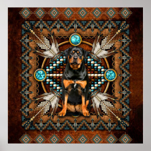 ROTTWEILER Lover Gift, Funny Rottweiler Dog Gift Poster